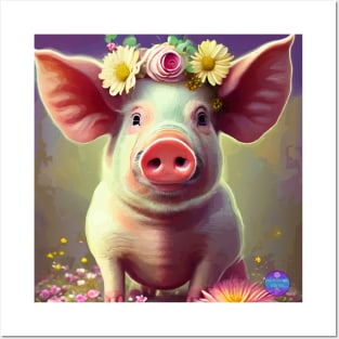 Cute Piggy Posters and Art